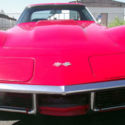 1969 Corvette Stingray Red with T-Tops and pop-out rear window