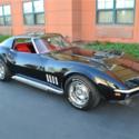 1969 Corvette, Tuxedo Black, Red Int, L68 427/400, Tank St, Factory Side Exhaust