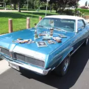 1969 COUGAR XR7 HARDTOP BEST of SHOW 351-4V RARE DARK AQUA  FORD MERCURY  CLASSY