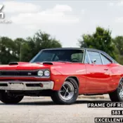 1969 Dodge Coronet Super Bee Frame off Restoration 1111 Miles Charger Red 2D Cou