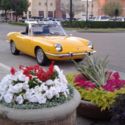 1969 Fiat 850 Spider in Ferrari Fly Yellow with 2 sets Cromodora magnesium wheel