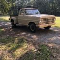 1969 Ford F100 Pickup Brown RWD Manual STEPSIDE