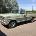 1969 Ford F100 Pickup Green RWD Automatic Custom Cab