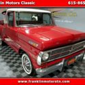 1969 Ford F100 Pickup Red RWD Manual Regular Cab