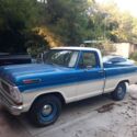 1969 Ford F100 Shortbed Blue and White
