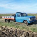 1969 Ford F350 with 12 foot flatbed dump