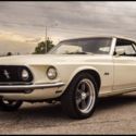 1969 FORD MUSTANG  47,704 Miles WHITE CONVERTIBLE  Automatic