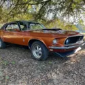 1969 Ford Mustang Orange RWD Automatic gold