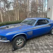 1969 Ford Mustang White Boss 429