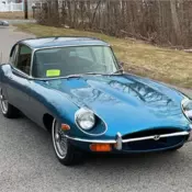 1969 Jaguar XKE 2+2  Blue  72,167 Miles