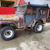 1969 jeep cj5 full cab removable top convertible bucket seat 225 v6 ramsey winch