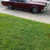 1969 Lincoln Continental Coupe Red