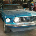 1969 Mach 1 Gulfstream Aqua. GT500 heads. TACH DASH CAR. *428 Cobrajet available
