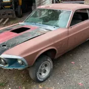 1969 Mach 1 Mustang Fastback 4 Speed Disc Brakes Posi  Shaker Hood Project Car