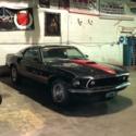 1969 Mach 1 Q-Code Raven Black Auto AC Fold Down NO RUST R San Jose car.
