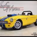 1969 MG MGB Convertible Auto 2650 Miles Yellow w/ Blue Race Stripes Convertible