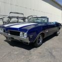 1969 Oldsmobile 442 47373 Miles Blue Convertible