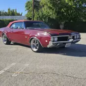1969 Oldsmobile Custom Convertible Red 442