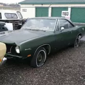 1969 Plymouth Barracuda Coupe 2 Door Green PROJECT - NOT RUNNING