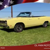 1969 Plymouth Roadrunner Convertible 70,317 Miles Yellow Convertible 383 4V 335