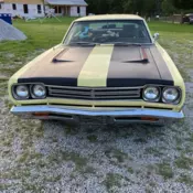 1969 Plymouth Satellite Yellow Roadrunner