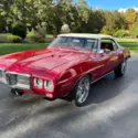 1969 Pontiac Firebird Convertible Red RWD Automatic