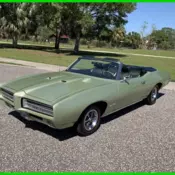 1969 Pontiac GTO Convertible PHS Documented 4-Speed  Correct Code 59 Limelight