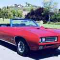 1969 Pontiac GTO Convertible Red RWD Automatic