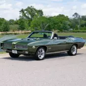 1969 Pontiac GTO Convertible Restored with AC Green