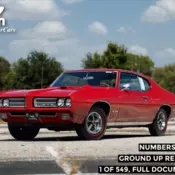 1969 Pontiac GTO RAM AIR IV Restored in 2024 15 Miles Matador Red 2D Coupe Manu