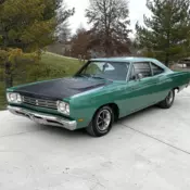 1969 ROADRUNNER RM21 440 FACTORY 4SPD FENDER TAG SHARP SEAFOAM TURQUOISE