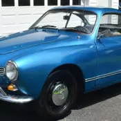 1969 Volkswagen Karmann Ghia in Neptune Blue Metallic 1500 cc 4 Speed Gr Driver