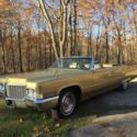 1970 Cadillac Coupe Deville Convertible Gold on Gold 64,000 Miles