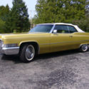 1970 CADILLAC DEVILLE CONVERTIBLE, GOLD, LEATHER, COLLECTOR