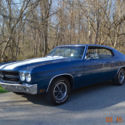 1970 CHEVELLE SS 454 AUTO SOLID AND STRAIGHT BEAUTIFUL FATHOM BLUE AND WHITE
