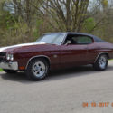 1970 CHEVELLE SS 454 AUTO TACH GAUGES SOLID BEAUTIFUL FACTORY BLACK CHERRY NICE