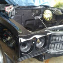 1970 CHEVELLE SS BLACK ON BLACK BB 4SPEED SOLID PROJECT VINTAGE HEAT /AIR !!