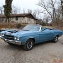 1970 CHEVELLE SS CONVERTIBLE 396 4SPD PS PDB TACH ORIGINAL METAL ASTRO BLUE NICE