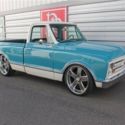 1970 Chevrolet C-10 Pickup Truck, Custom build, Oxygen Blue/Arctic White