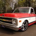 1970 Chevrolet C10 Short Bed Orange/White w/ Black int. 350 V8 TH350 AT PS PDB