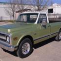 1970 Chevrolet C20  74,834 Miles Green Truck 350 CID V8 Manual