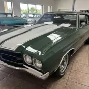 1970 Chevrolet Chevelle Dark Green Metallic White Stripes 454 w/