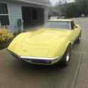 1970 Chevrolet Corvette C3 Sportscar Yellow RWD Automatic Stingray