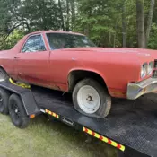 1970 Chevrolet El Camino Sport Coupe Red