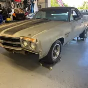 1970 Chevrolet El Camino SS 396/350 Cowl Induction Original Paint West Coast