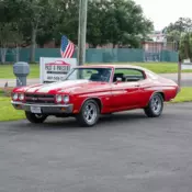 1970 Chevrolet Malibu 454 Big Block, 4-Speed, Air Conditioning Cranberry Red