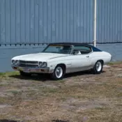 1970 Chevrolet Malibu Survivor, Factory AC, Original Classic White