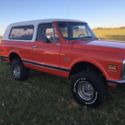 1970 CHEVY K5 BLAZER  4X4  FACTORY &#039;CST&#039; AC Factory Tach RED & WHITE 350 4 speed