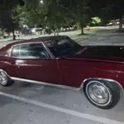 1970 chevy monte carlo dark red 350 crate motor 60,000 miles