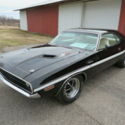 1970 Dodge Challenger R/T 440 Six Pack Black with white interior and stripe